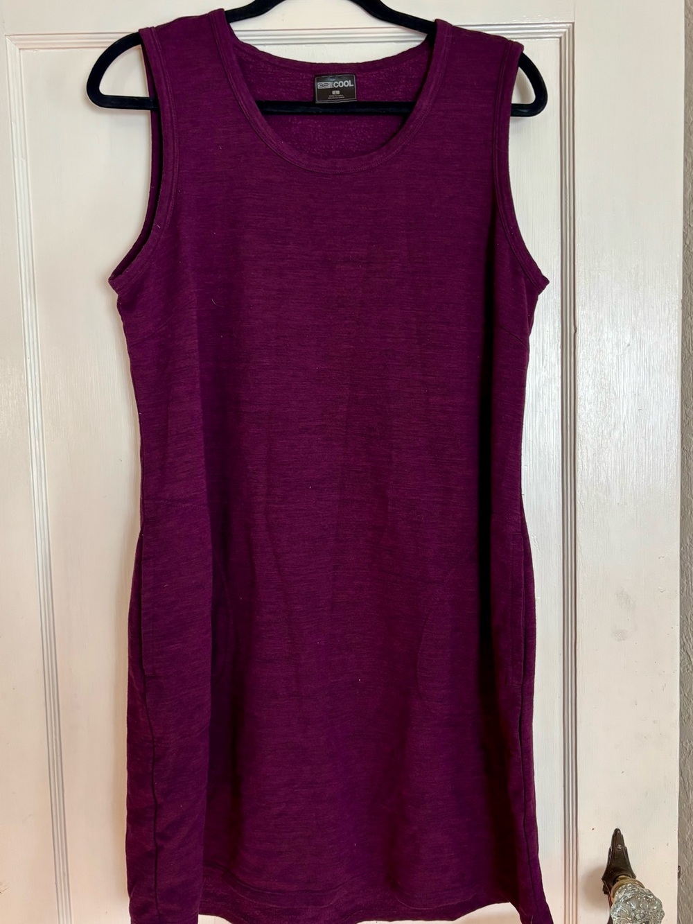 Purple Sleeveless Casual Dress Tee by RÖHNISCH
